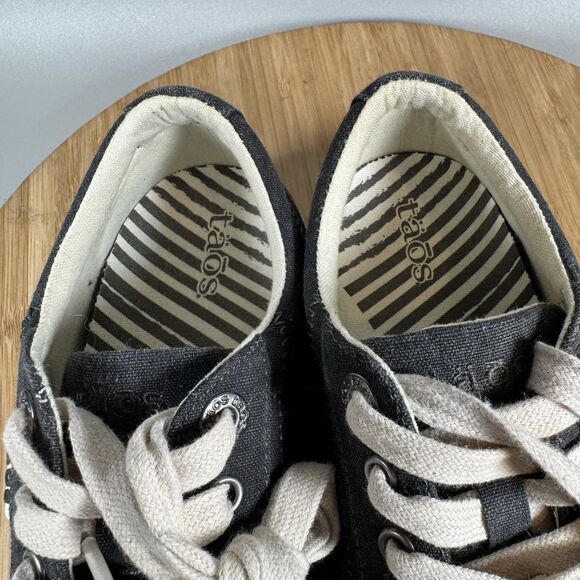 Taos Star Canvas Sneakers Womens 7 Grey Low Top Lace Up Shoes - Picture 7 of 8